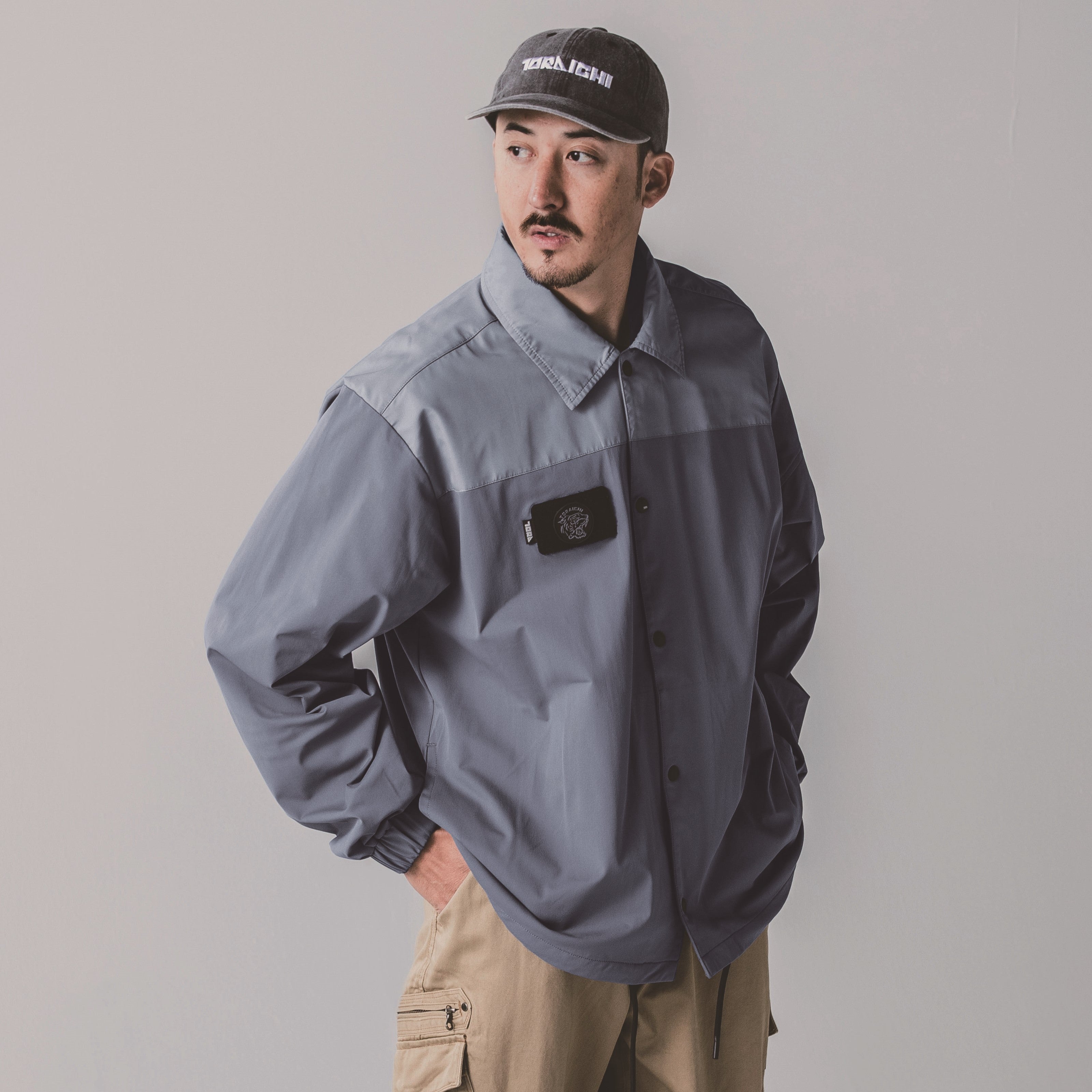 ぐちつぼ コーチジャケット L 寅壱 5958-124 コーチジャケット SPEEDRY ストレッチ 襟あり ルーズ