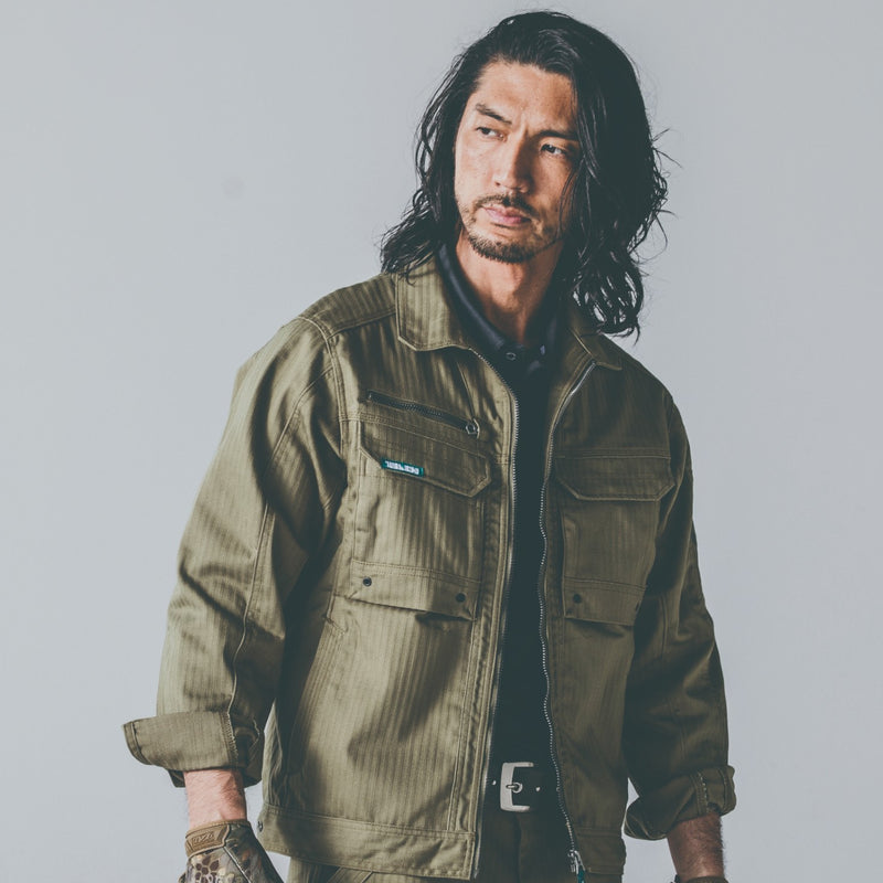 寅壱 9540-124 ストレッチ ミリタリーテイスト ワークジャケット