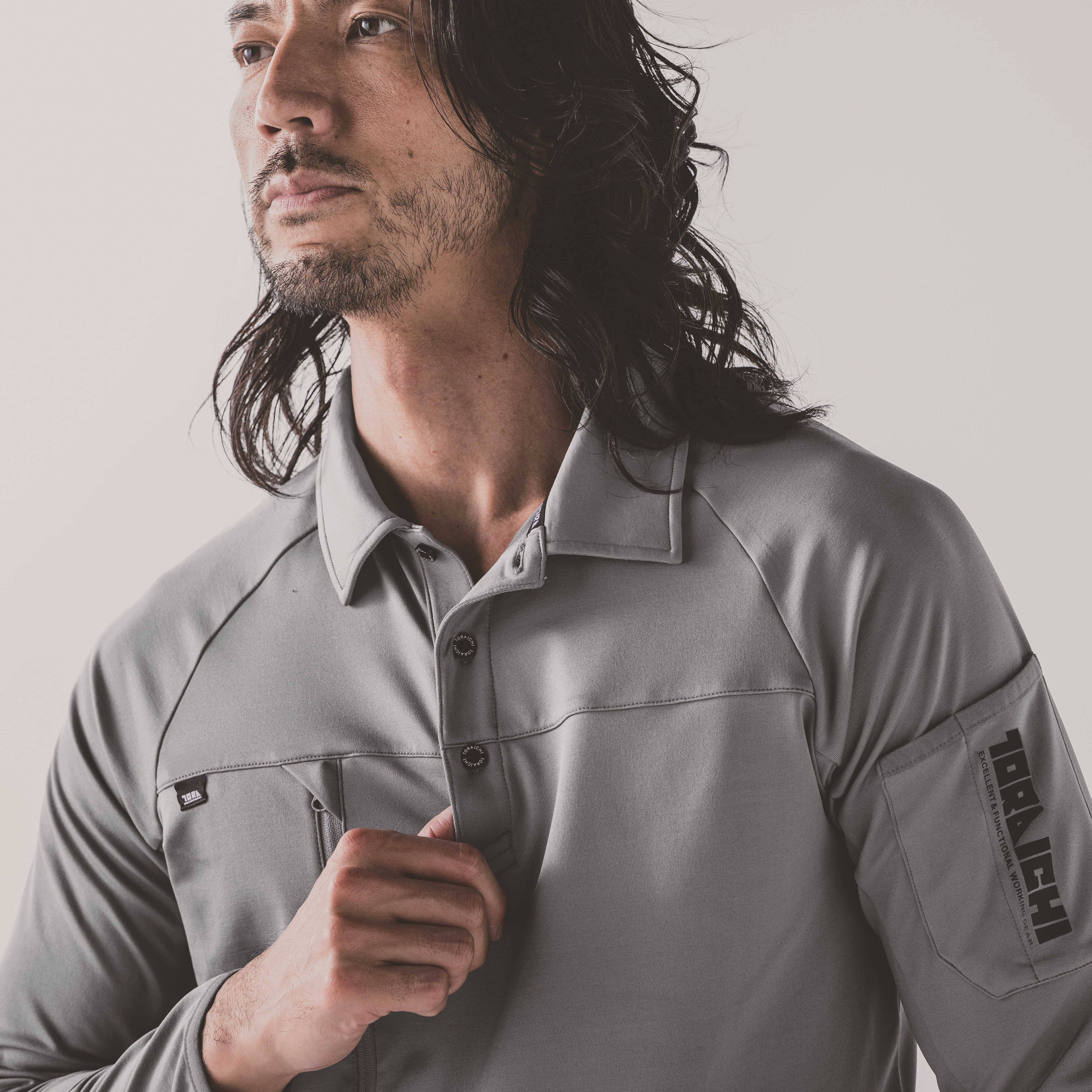 寅壱 7951-614 裏起毛、保温、制電 秋冬向け長袖ポロシャツ 2025-26AW