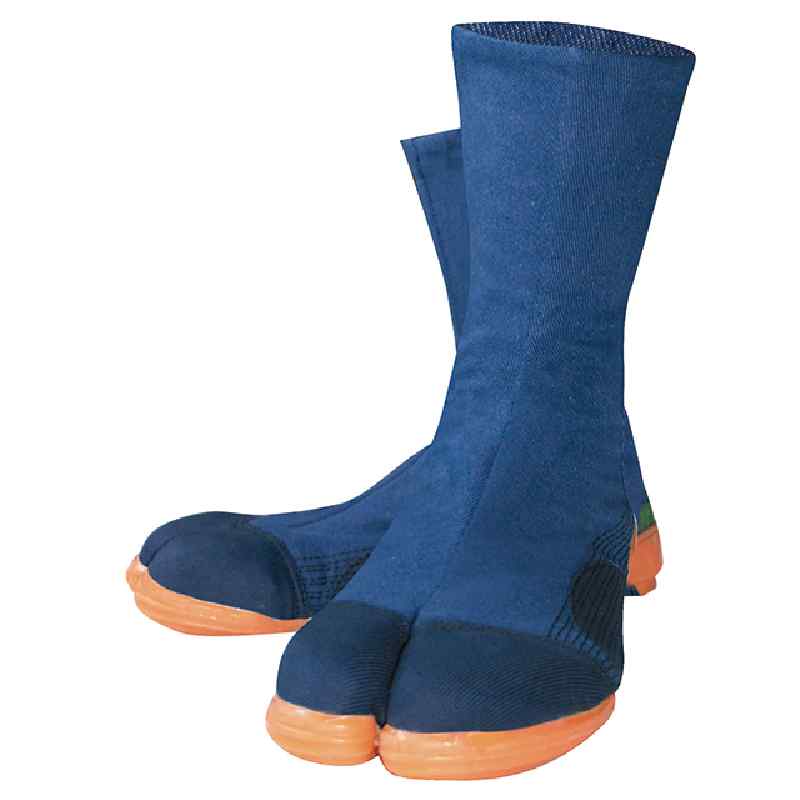 特許鉄先芯入　高所用縫付地下足袋　ファスナータイプ　カップインソール入り