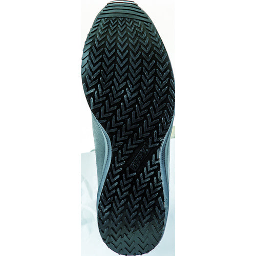 日進ゴム ハイパーV #006 先芯なしスニーカー 紐タイプ ブラック