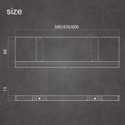 後付けできるステンレスウォールシェルフ KaBerest カベレスト　上下セット W300ｍｍ
