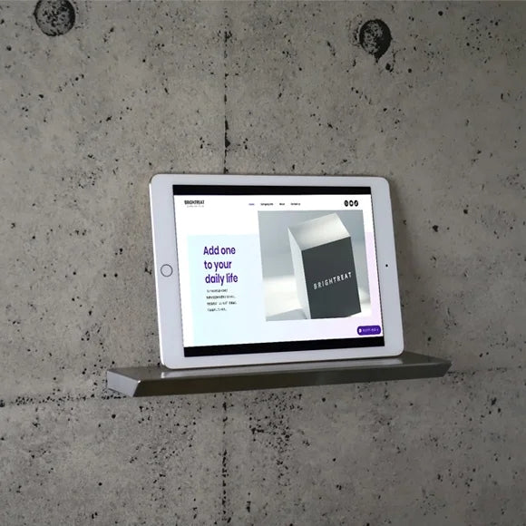 後付けできるステンレスウォールシェルフ KaBerest カベレスト　上下セット W300ｍｍ