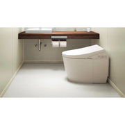 汚れに強くシミになりにくいトイレ専用床材　ハピアフロア　トイレタフ　石目柄　カットボーダー１８　1枚・0.54㎡ ディペスコホワイト柄