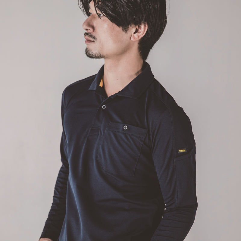 寅壱 5880-614 長袖ポロシャツ