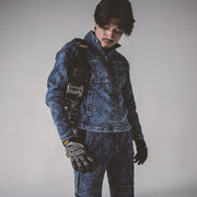 寅壱 8922-124 デニムワークジャケット 2024-25AW新作 着用画