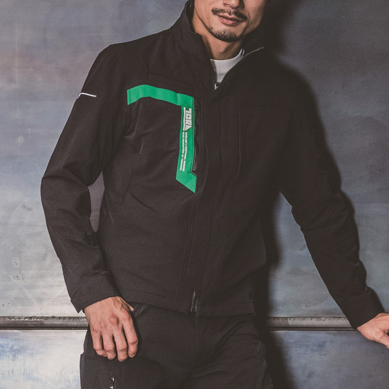 寅壱 3630-124  ワークジャケット クロ 着用画