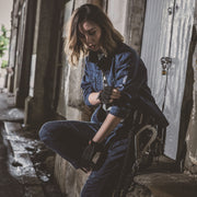 寅壱 3550-235 カーゴジョガーパンツ 濃コン 着用画