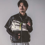 寅壱 1082-116 空調服®半袖ジャケット クロ 着用画