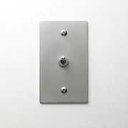 ZS3-101 トグルスイッチプレート アルミ・フラット 1連/1口