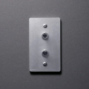 ZS4-102 トグルスイッチプレート アルミダイカスト1連