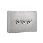 ゾルボンヌ ZS4-103WN  トグルスイッチプレート アルミ・ダイカスト ネジなし/アルミレバー