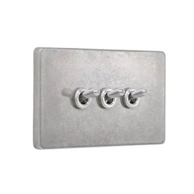 ゾルボンヌ ZS4-103WN  トグルスイッチプレート アルミ・ダイカスト ネジなし/アルミレバー