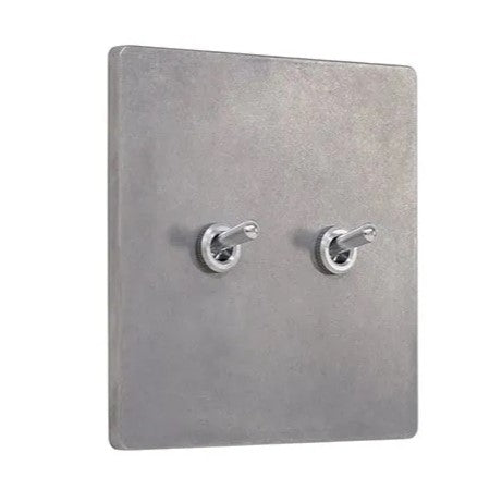 ゾルボンヌ ZS4-202N  トグルスイッチプレート アルミ・ダイカスト ネジなし/アルミレバー