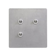 ゾルボンヌ ZS4-203N  トグルスイッチプレート アルミ・ダイカスト ネジなし/アルミレバー