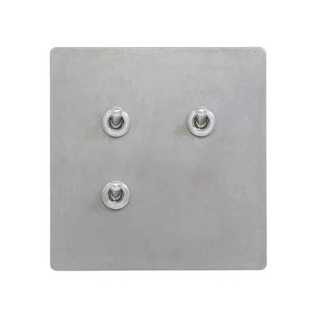 ゾルボンヌ ZS4-203N  トグルスイッチプレート アルミ・ダイカスト ネジなし/アルミレバー