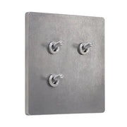 ゾルボンヌ ZS4-203N  トグルスイッチプレート アルミ・ダイカスト ネジなし/アルミレバー