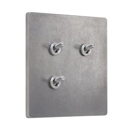 ゾルボンヌ ZS4-203N  トグルスイッチプレート アルミ・ダイカスト ネジなし/アルミレバー