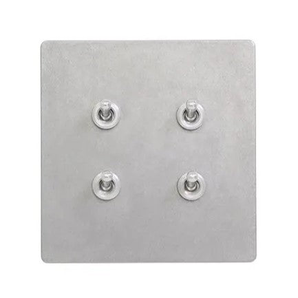 ゾルボンヌ ZS4-204N  トグルスイッチプレート アルミ・ダイカスト ネジなし/アルミレバー