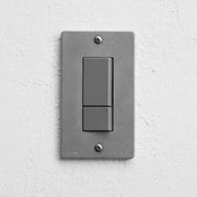 ZS4-J2_SG 角穴ダイカストプレート＋JIMBO_NKダブル セット ソリッドグレー