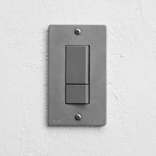 ZS4-J2_SG 角穴ダイカストプレート＋JIMBO_NKダブル セット ソリッドグレー