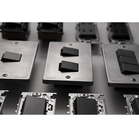 ゾルボンヌ ZS4-S101 角穴スイッチプレート アルミダイカスト 1口