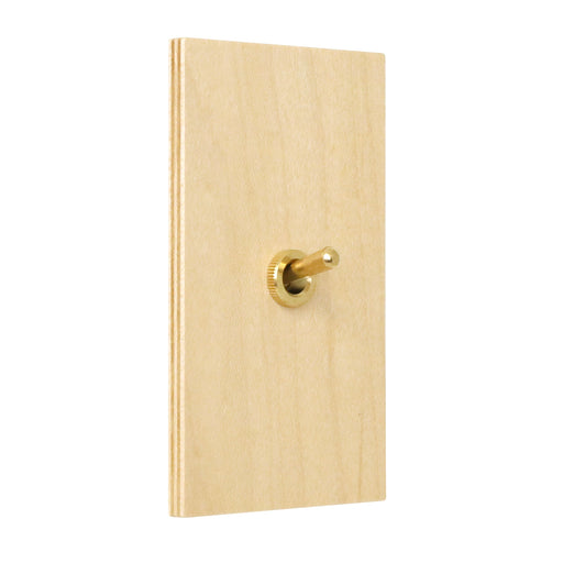 ゾルボンヌ ZS6-101/BR トグルスイッチ プライウッドメープルシリーズ 1連 真鍮レバー 新商品