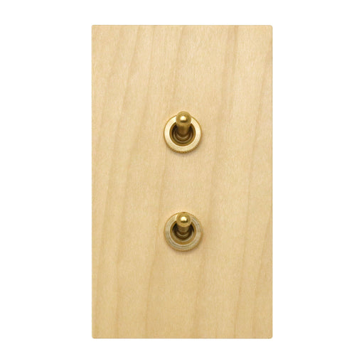 ゾルボンヌ ZS6-102/BR トグルスイッチ プライウッドメープルシリーズ 1連 真鍮レバー 新商品