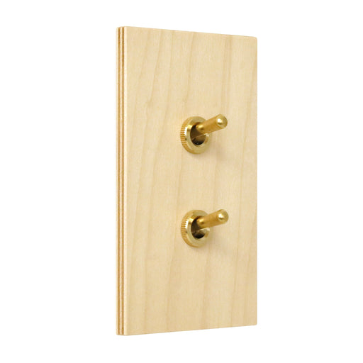 ゾルボンヌ ZS6-102/BR トグルスイッチ プライウッドメープルシリーズ 1連 真鍮レバー 新商品