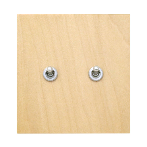 ゾルボンヌ ZS6-202/AL トグルスイッチ プライウッドメープルシリーズ 2連 アルミレバー 新商品