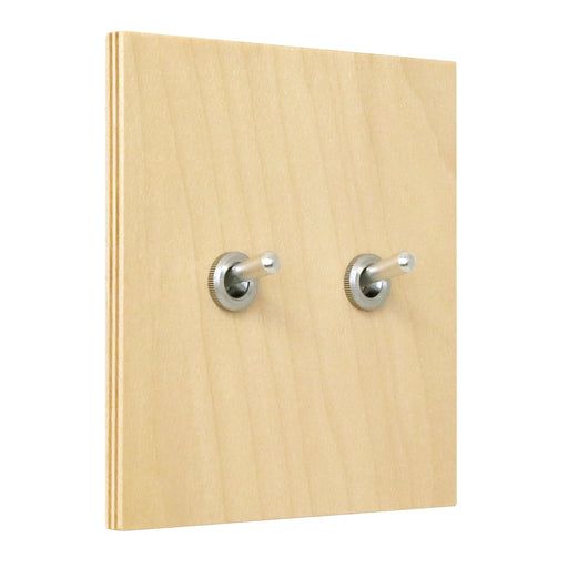 ゾルボンヌ ZS6-202/AL トグルスイッチ プライウッドメープルシリーズ 2連 アルミレバー 新商品