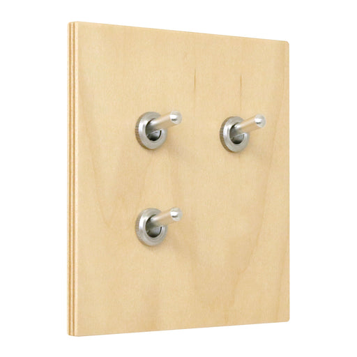 ゾルボンヌ ZS6-203/AL トグルスイッチ プライウッドメープルシリーズ 2連 アルミレバー 新商品