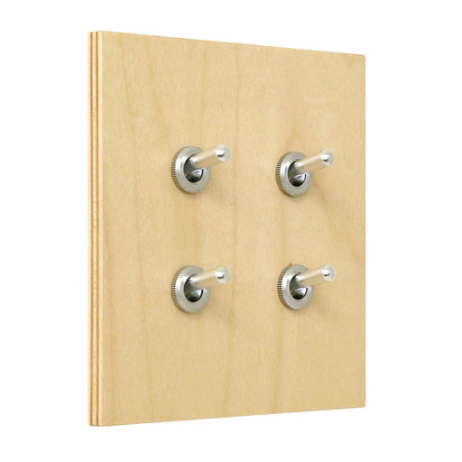 ゾルボンヌ ZS6-204/AL トグルスイッチ プライウッドメープルシリーズ 2連 アルミレバー 新商品