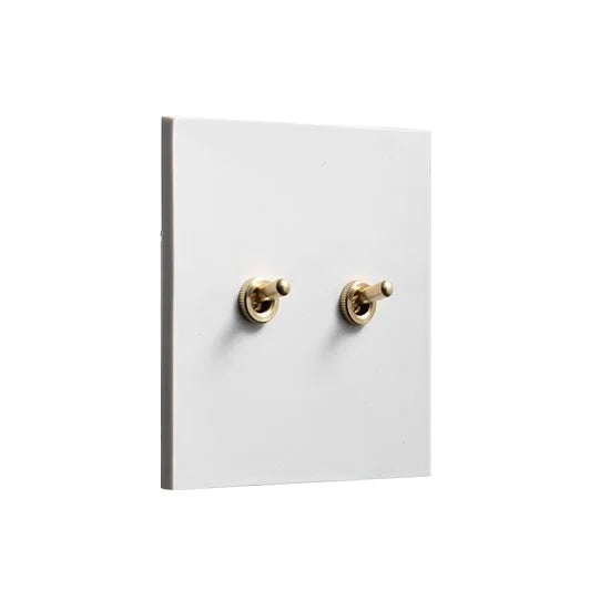 【新品】Unl【switch】 ゾルボンヌ ZS7-202/BR トグルスイッチプレート 艶あり セラミック