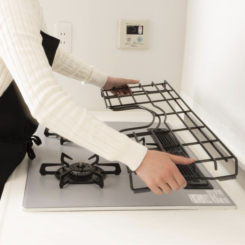 田窪工業所 GC-60 GC-75 コンロ奥ホーローラック 補助五徳