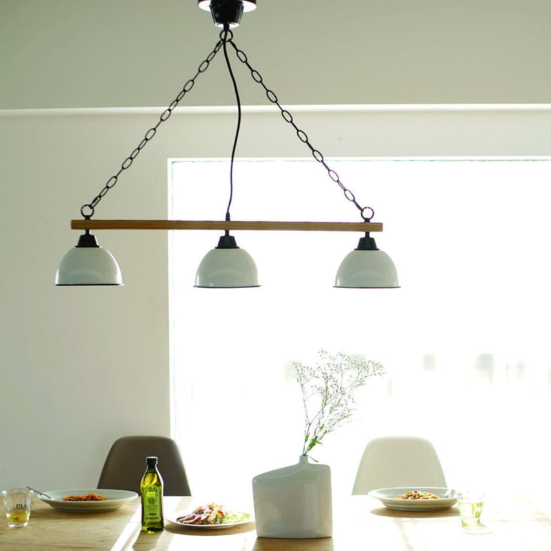 BRID ジェンダーウッドロッド ３灯ペンダントランプ