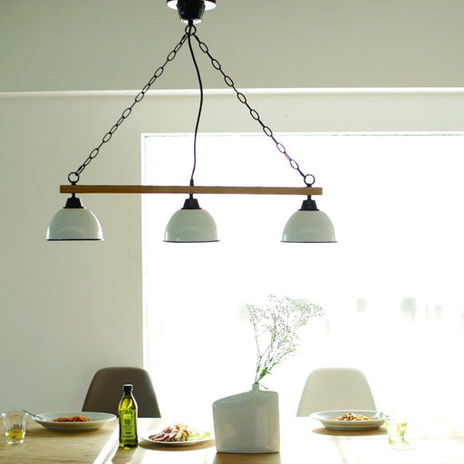 BRID ジェンダーウッドロッド ３灯ペンダントランプ