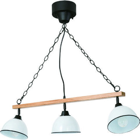 BRID ジェンダーウッドロッド ３灯ペンダントランプ