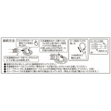 テクノテック 洗濯機防水パン部品 抜け防止 ホース固定バンド