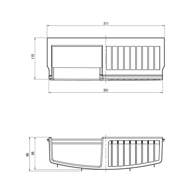 テクノテック TPFガード フォーセットパン目隠しガード