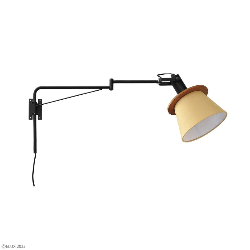 ELUX 照明 FIRDER フィルダー 1灯アームブラケット　ブラック×ベージュ