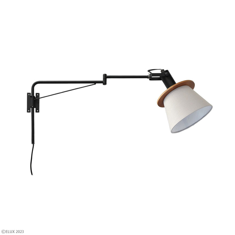 ELUX 照明 LC10991-BKGYFIRDER フィルダー 1灯アームブラケット　ブラック×グレー