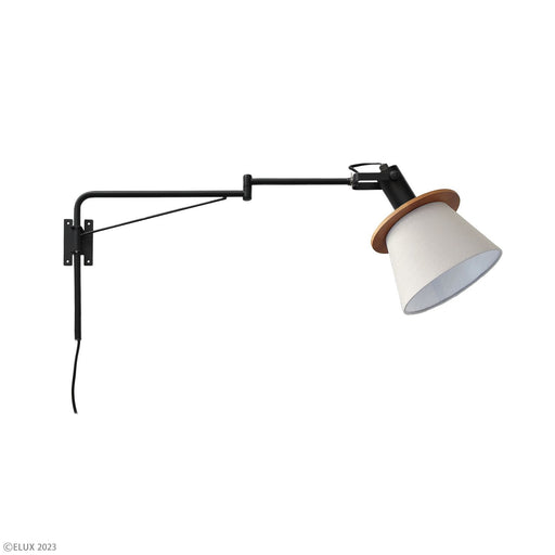 ELUX 照明 LC10991-BKGYFIRDER フィルダー 1灯アームブラケット　ブラック×グレー