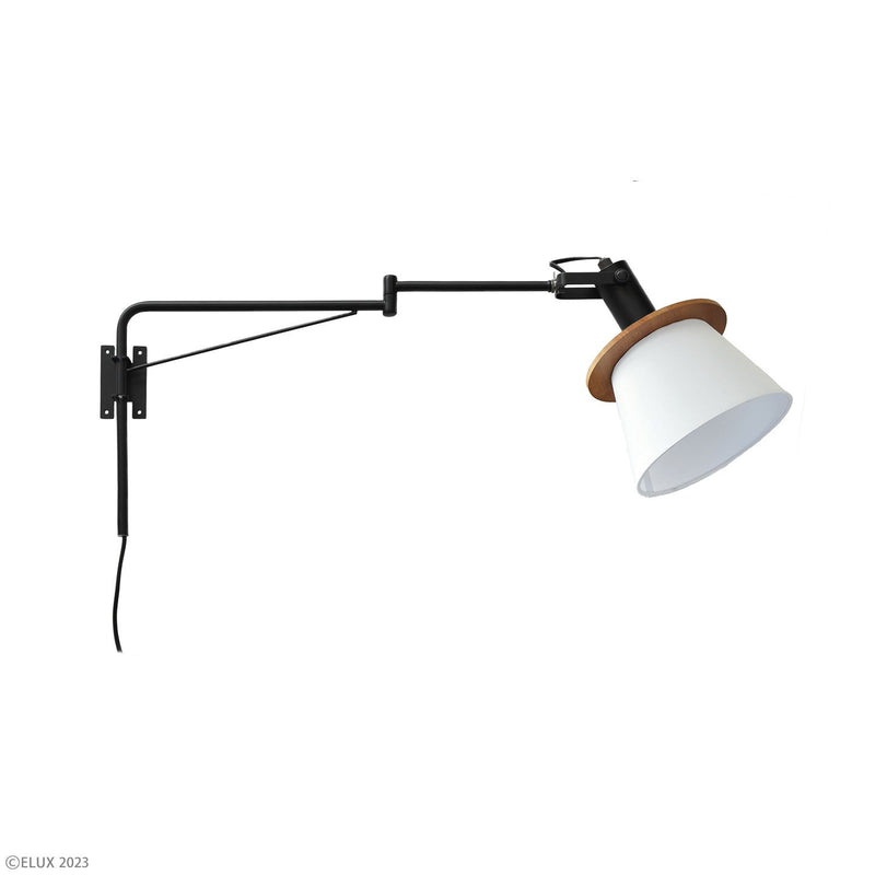 ELUX 照明 FIRDER フィルダー 1灯アームブラケット　ブラック×ホワイト