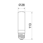 ビートソニック OnlyOne T113 フロスト LDC13 二重管ハロゲン代替品 LED電球（E26)