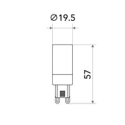 ビートソニック OnlyOne G9 LDC9 コーン型 フロスト調光可550lm ミニ蛍光灯 LED