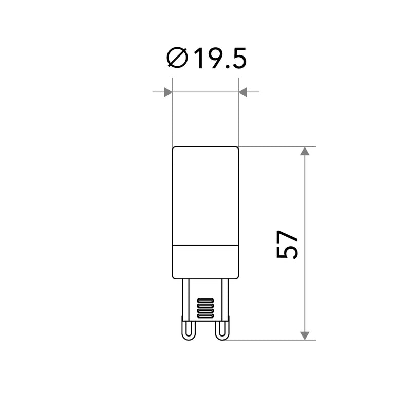 ビートソニック OnlyOne G9 LDC9 コーン型 フロスト調光可550lm ミニ蛍光灯 LED