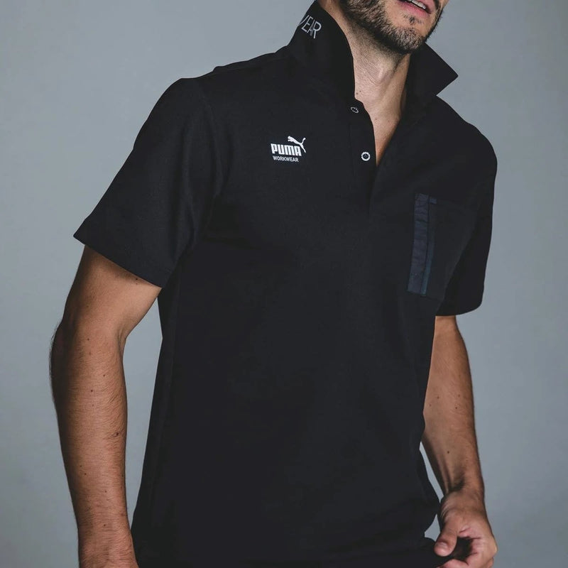PUMA PW-3014N 半袖アクティブポロシャツ ブラック